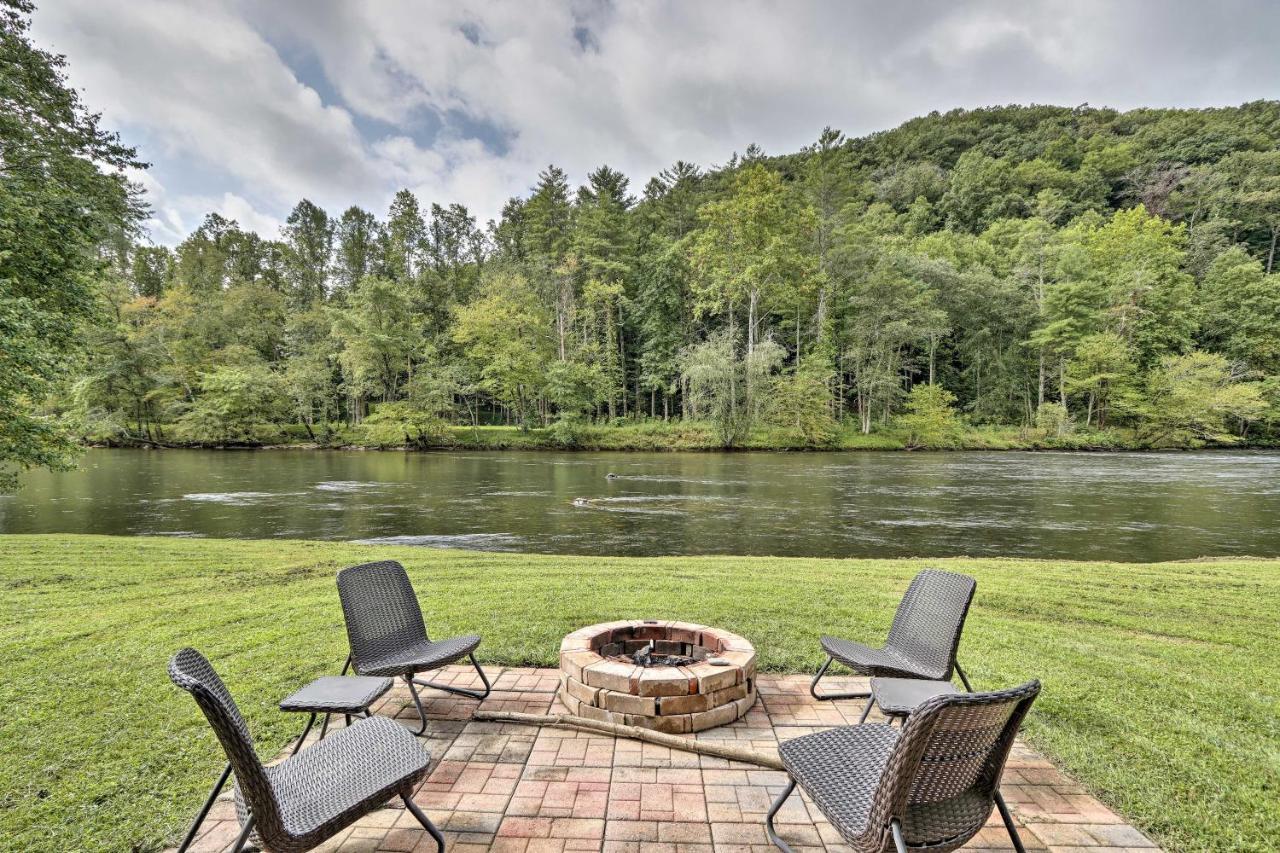 Rivers Edge - Ultimate Riverfront Getaway Hayesville Exteriör bild